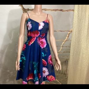 Banana Republic floral Strappy dress  midi bright size 00P